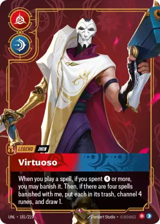 Jhin, Virtuoso — Riftbound card UNL 181