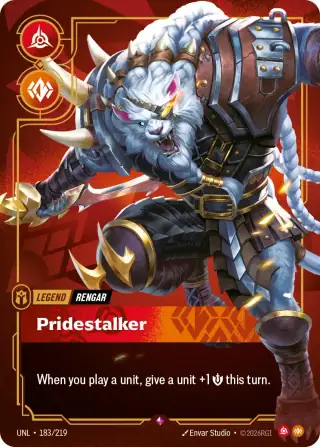 Rengar, Pridestalker — Riftbound card UNL 183