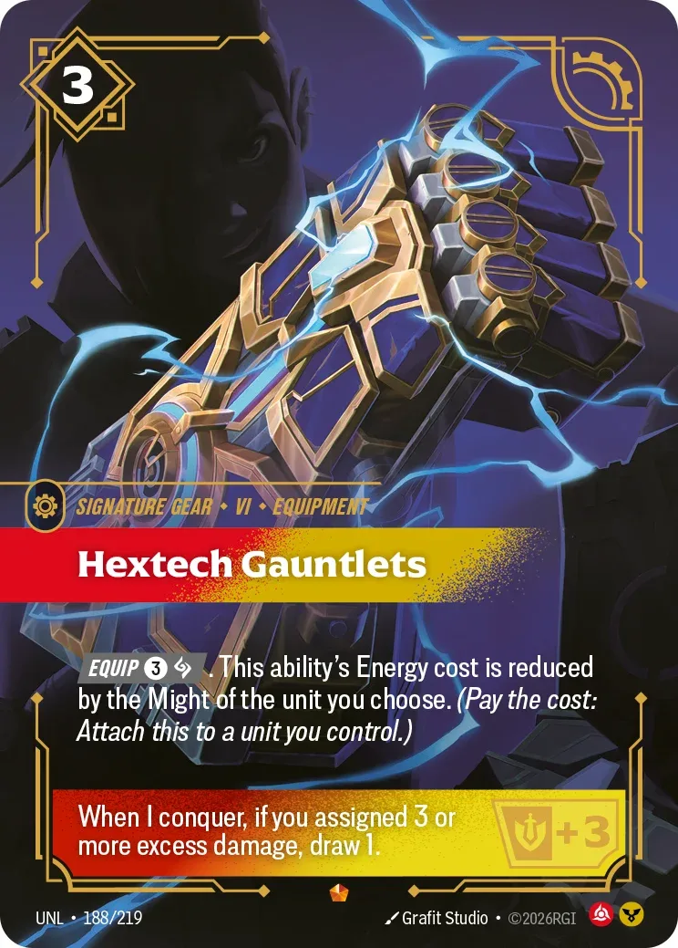 Hextech Gauntlets — Riftbound Epic card UNL 188