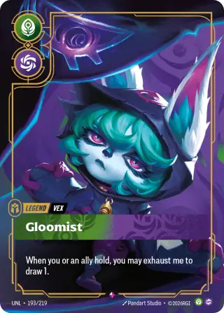Vex, Gloomist — Riftbound promo card UNL 193