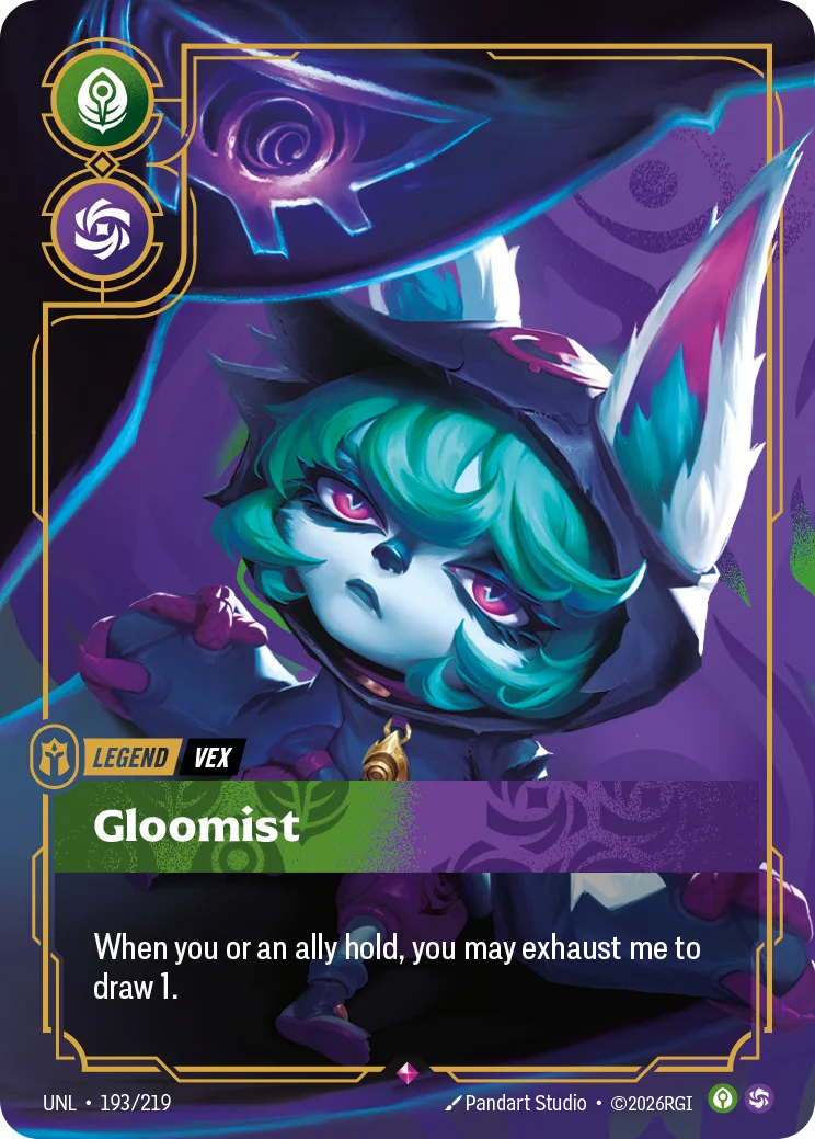 Vex, Gloomist — Riftbound promo card UNL 193