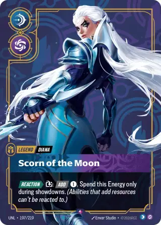 Diana, Scorn of the Moon — Riftbound card UNL 197