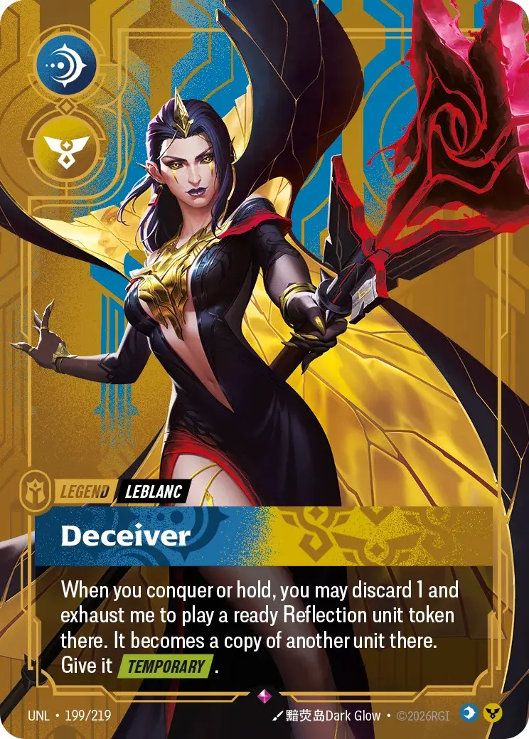LeBlanc, Deceiver — Riftbound card UNL 199
