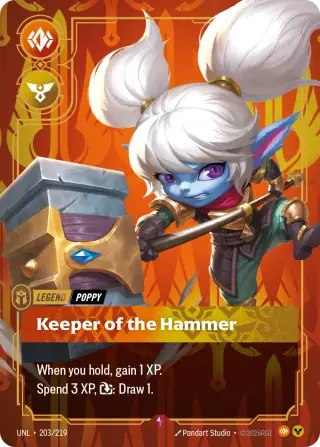 Poppy, Keeper of the Hammer — Riftbound card UNL 203