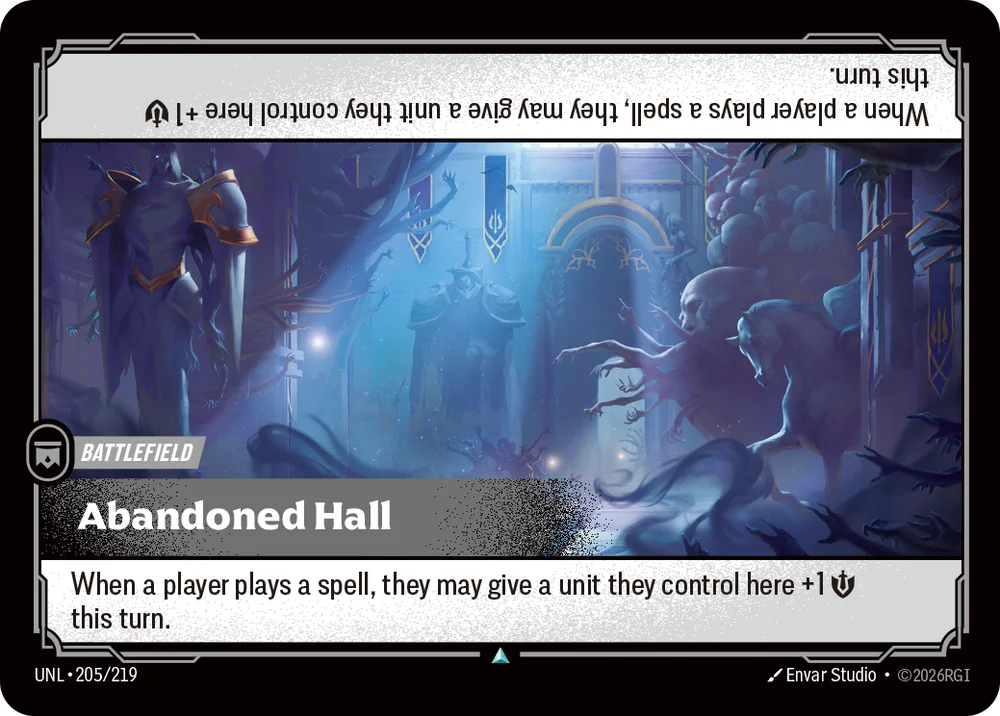 Abandoned Hall — Riftbound card UNL 205