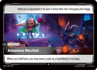 Amateur Recital — Riftbound card UNL 207