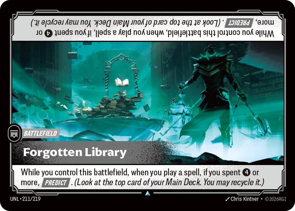 Forgotten Library — Riftbound card UNL 211