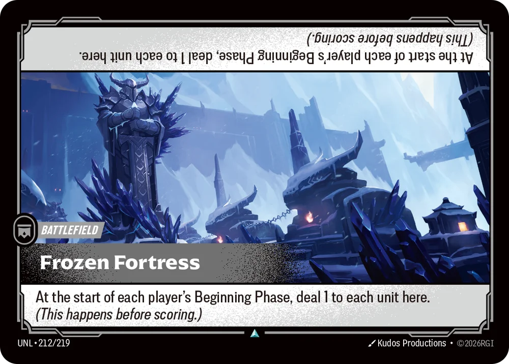 Frozen Fortress — Riftbound card UNL 212
