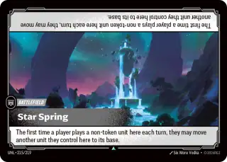 Star Spring — Riftbound card UNL 215