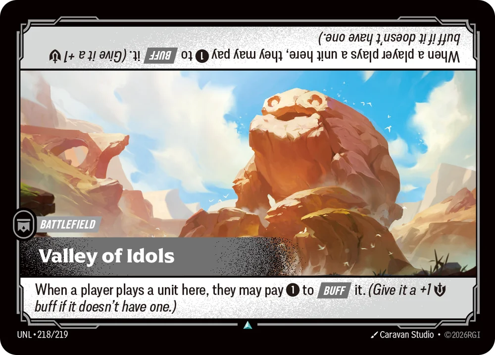 Valley of Idols — Riftbound card UNL 218