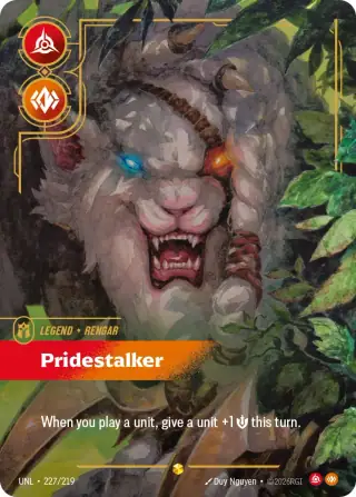 Rengar, Pridestalker — Riftbound overnumbered card UNL 227