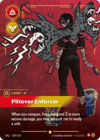 Vi, Piltover Enforcer — Riftbound overnumbered card UNL 229