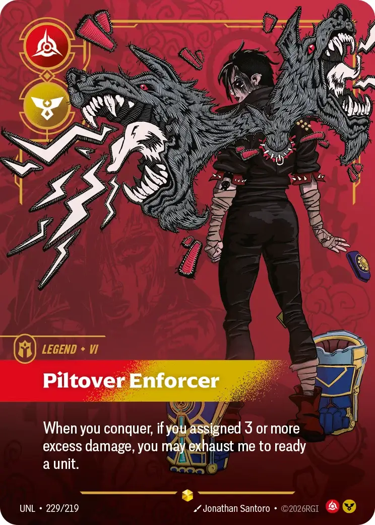 Vi, Piltover Enforcer — Riftbound overnumbered card UNL 229