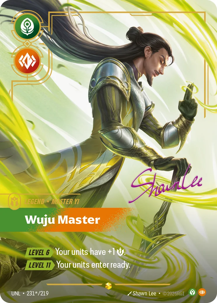 Master Yi, Wuju Master — Riftbound signature card UNL 231