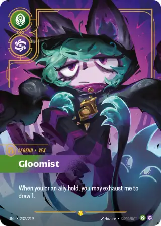 Vex, Gloomist — Riftbound overnumbered card UNL 232