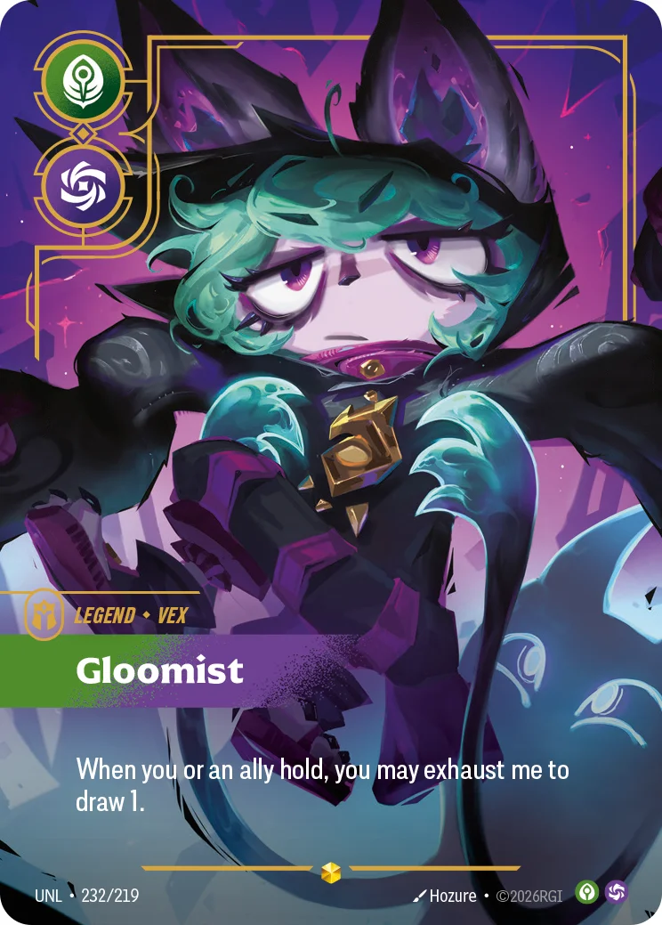 Vex, Gloomist — Riftbound overnumbered card UNL 232