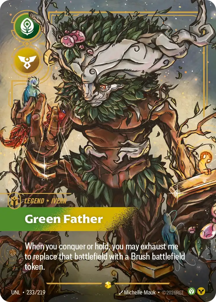 Ivern, Green Father — Riftbound overnumbered card UNL 233