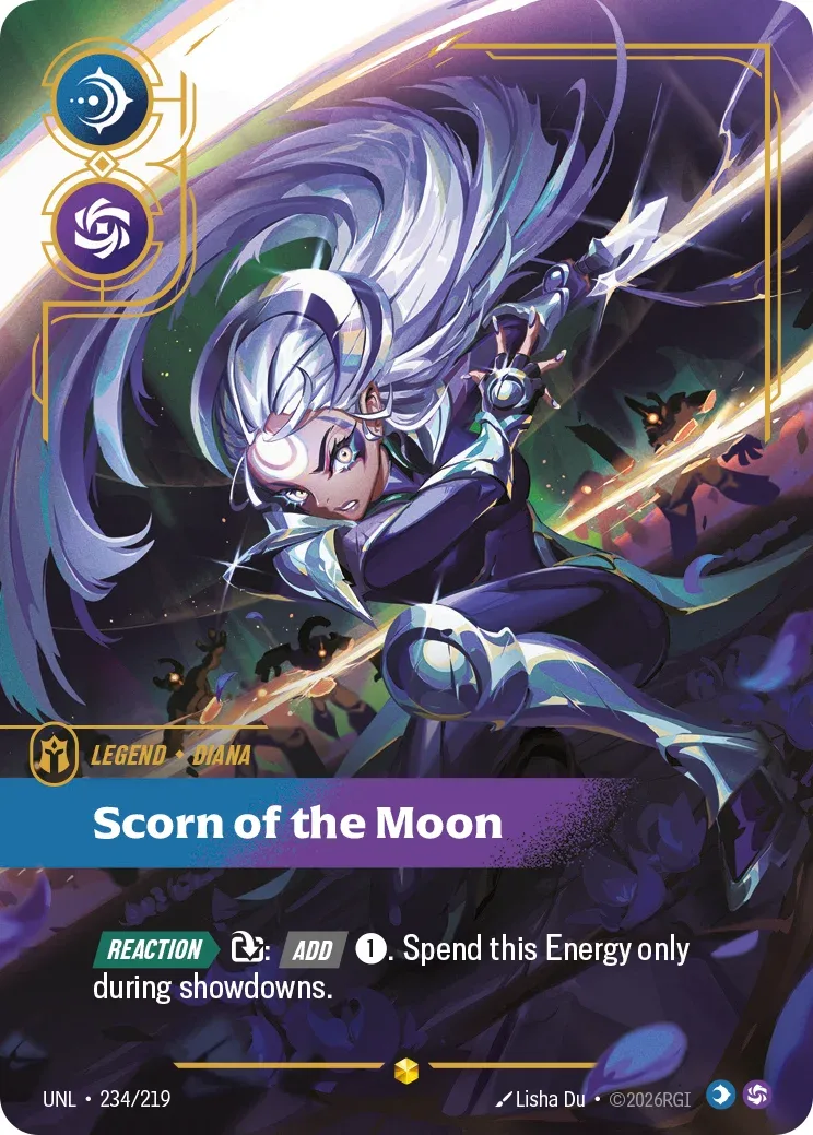 Diana, Scorn of the Moon — Riftbound overnumbered card UNL 234