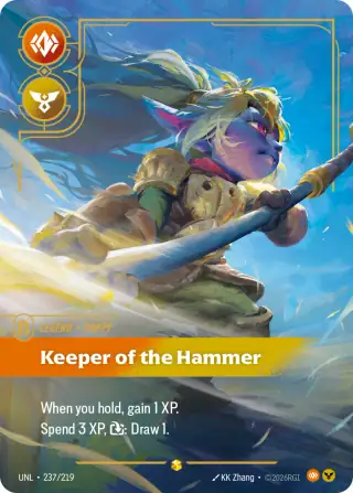 Poppy, Keeper of the Hammer — Riftbound overnumbered card UNL 237
