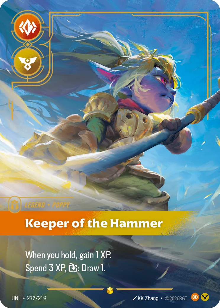 Poppy, Keeper of the Hammer — Riftbound overnumbered card UNL 237