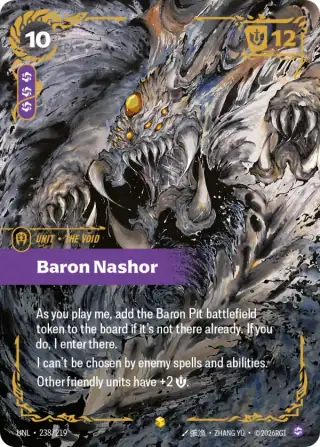 Baron Nashor — Riftbound overnumbered card UNL 238
