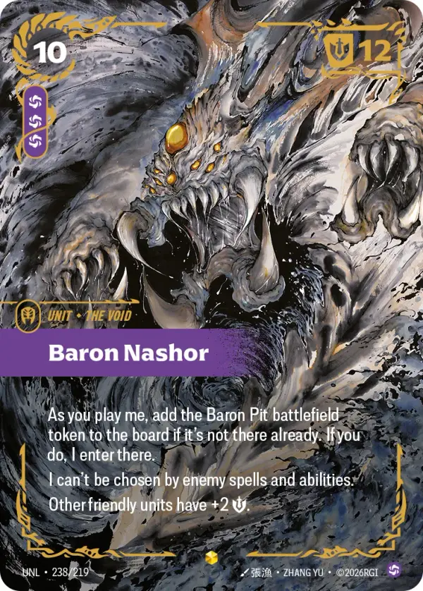 Baron Nashor — Riftbound overnumbered card UNL 238