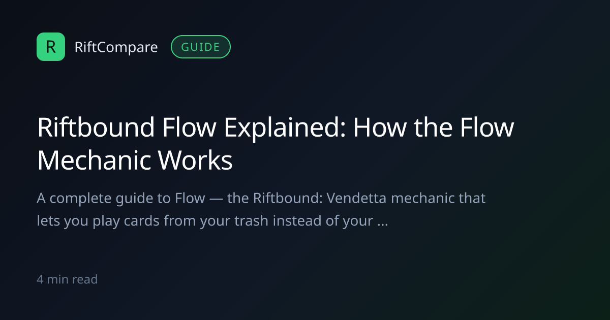 Riftbound Flow Explained: Playing Cards From Your Trash — RiftCompare ...