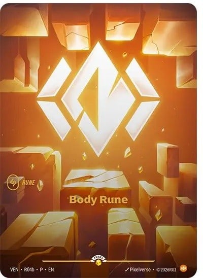 Body Rune — Riftbound promo card VEN R04B
