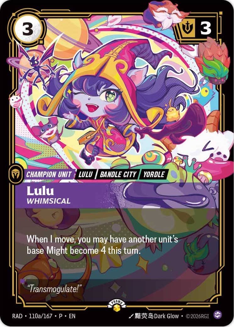 Lulu, Whimsical — Riftbound promo card RAD 110a
