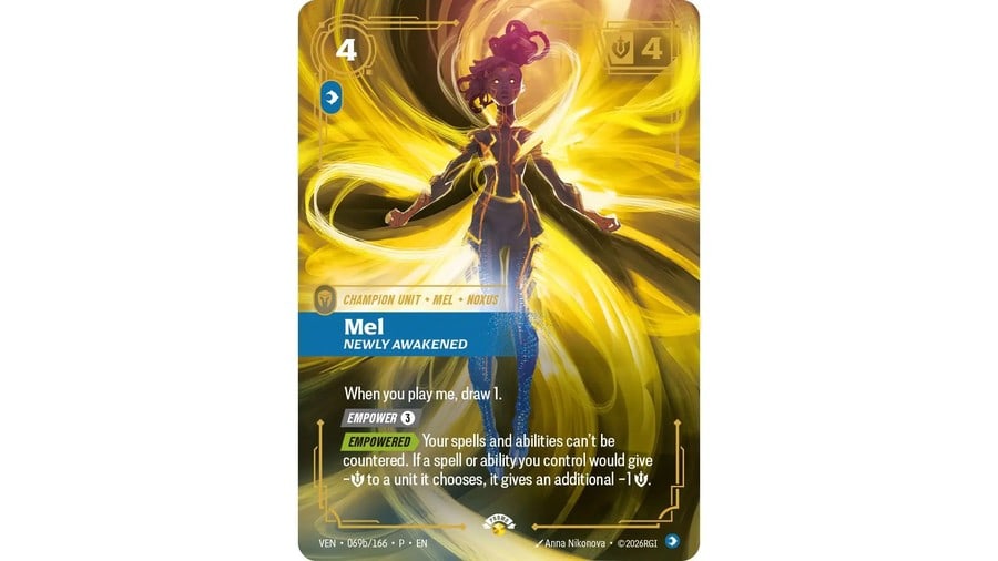 Mel, Newly Awakened — Riftbound promo card VEN 069B