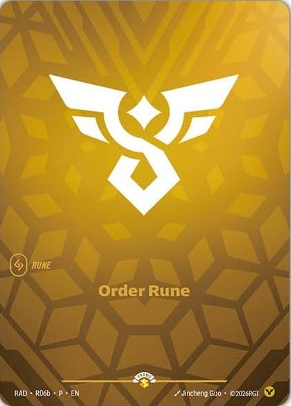 Order Rune — Riftbound promo card RAD R06B