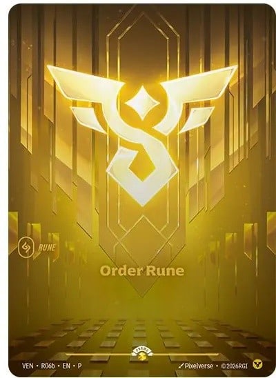 Order Rune — Riftbound promo card VEN R06B