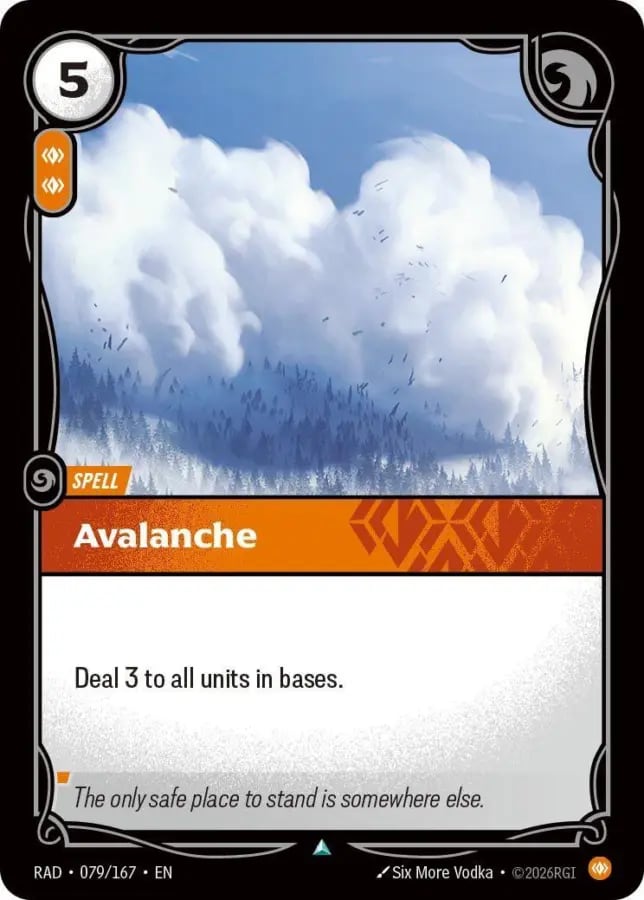 Avalanche — Riftbound card RAD 079