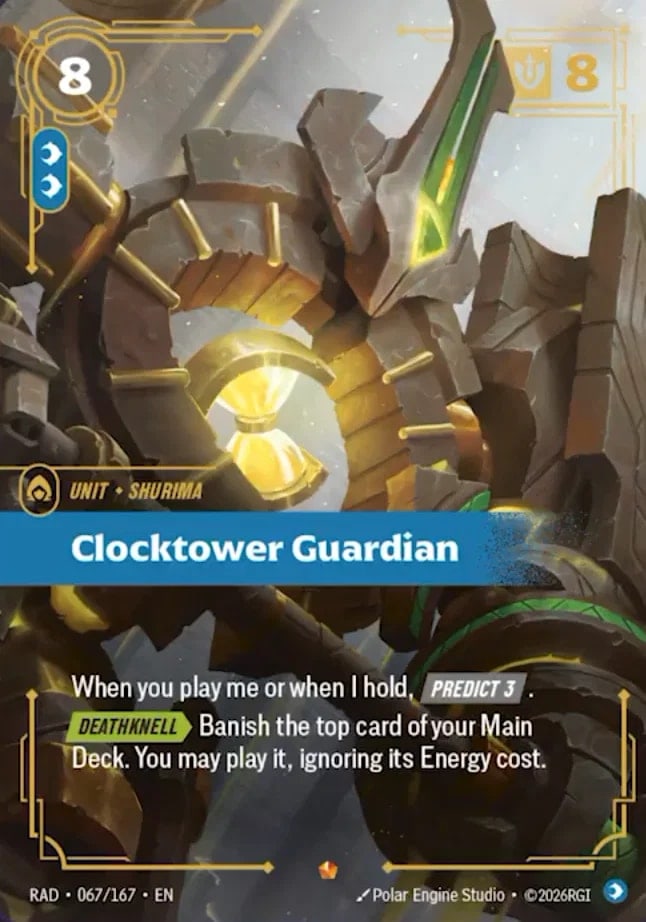 Clocktower Guardian — Riftbound Epic card RAD 067