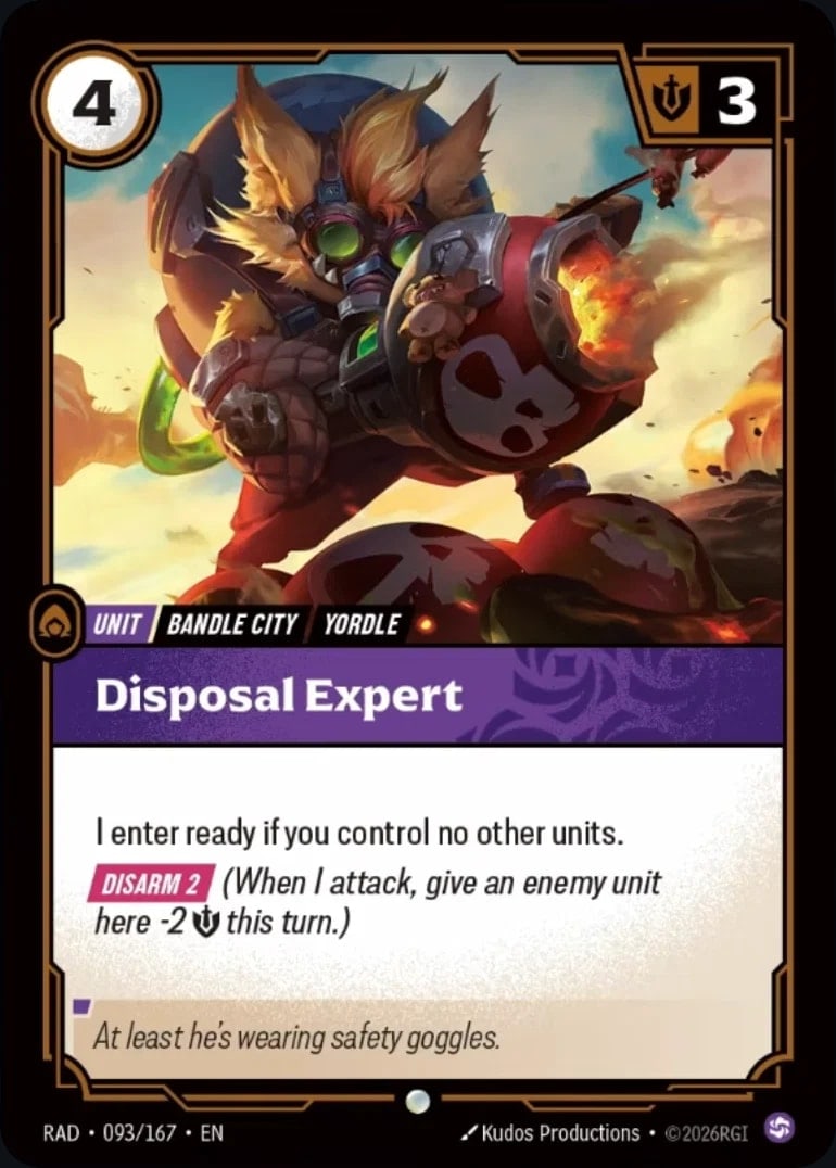 Disposal Expert — Riftbound card RAD 093