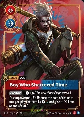 Ekko, Boy Who Shattered Time — Riftbound card RAD 139