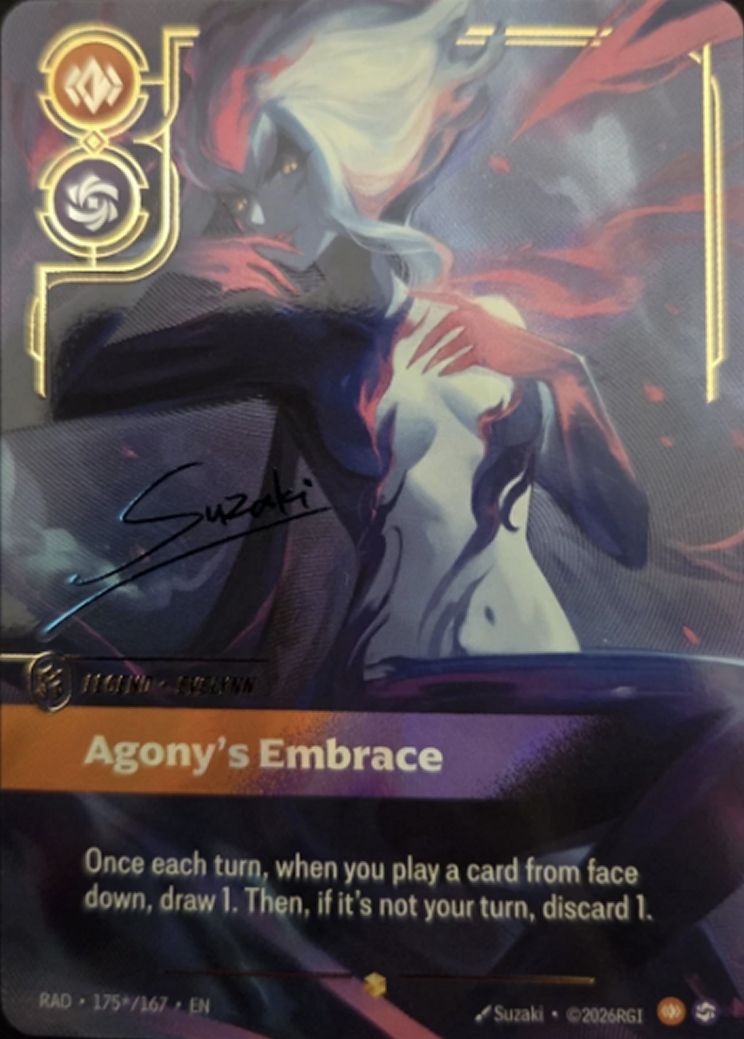 Evelynn, Agony's Embrace — Riftbound signature card RAD 175