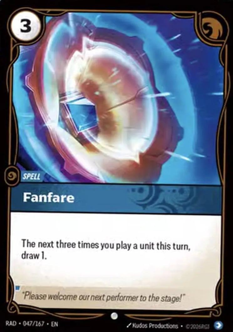 Fanfare — Riftbound card RAD 047