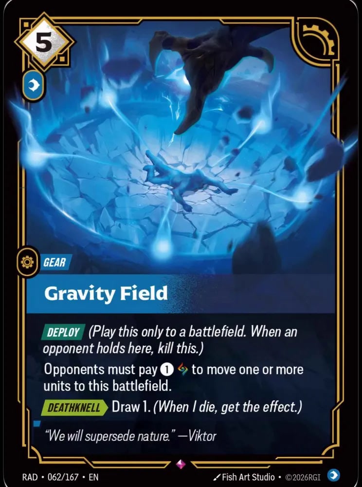 Gravity Field — Riftbound card RAD 062
