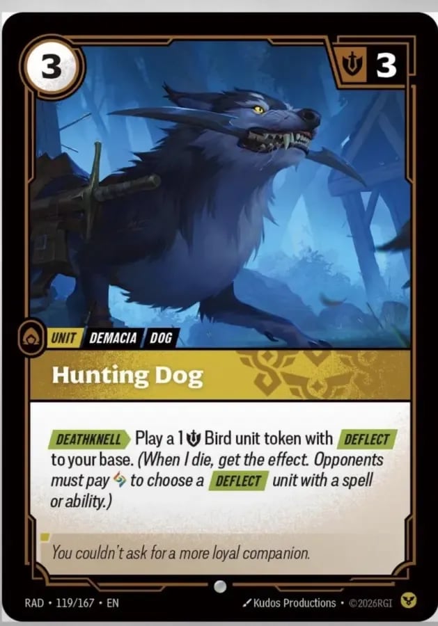 Hunting Dog — Riftbound card RAD 119