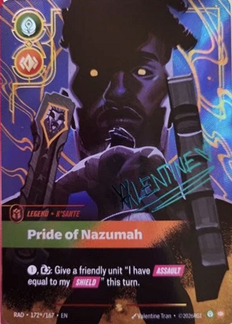 K'Sante, Pride of Nazumah — Riftbound signature card RAD 172