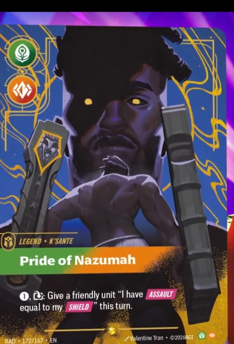 Pride of Nazumah — Riftbound overnumbered card RAD 172