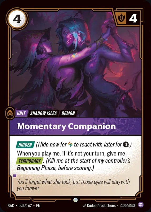 Momentary Companion — Riftbound card RAD 095