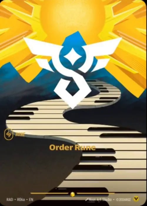Order Rune — Riftbound Showcase card RAD R06A