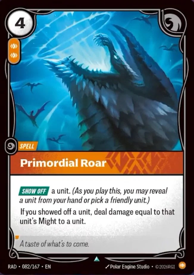 Primordial Roar — Riftbound card RAD 082