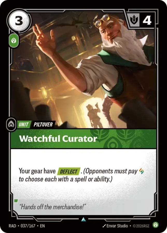 Watchful Curator — Riftbound card RAD 037