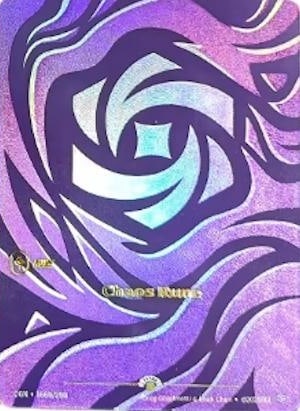 Chaos Rune — Riftbound promo card OGN 166b