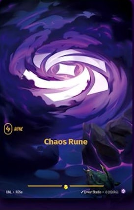 Chaos Rune — Riftbound Showcase card UNL R05a