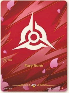 Fury Rune — Riftbound Showcase card SFD R01b