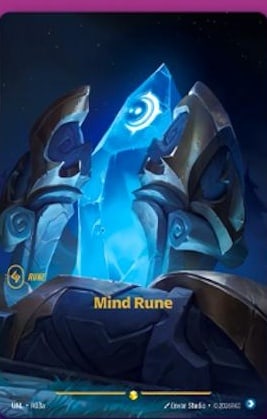 Mind Rune — Riftbound Showcase card UNL R03a